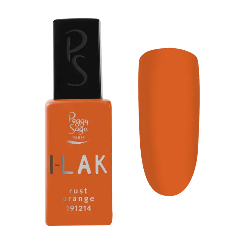 Solange Der Vorrat Reicht Peggy Sage I-Lak Semi-Permanent Nail Lacquer 11ml Rust Orange