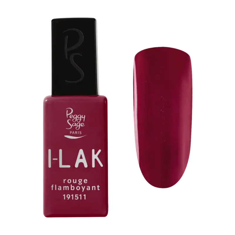 Rabatt Peggy Sage I-Lak Semi-Permanent Nail Lacquer 11ml Rouge Flamboyant