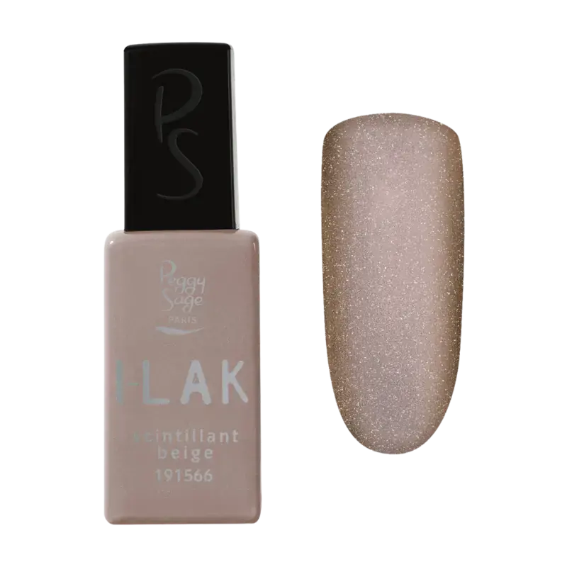 Peggy Sage I-Lak Semi-Permanent Nail Lacquer 11ml Scintillant Beige Echt