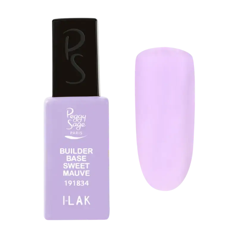 Nur Heute Peggy Sage I-Lak Builder Base Semi-Permanent Base For A Stronger Hold 11ml Sweet Mauve