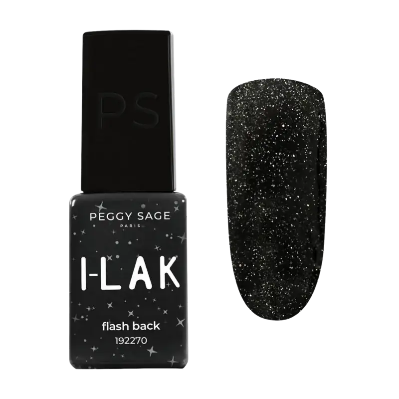 Peggy Sage I-Lak Semi-Permanent Nail Lacquer 5ml Flash Black Sichere Zahlung