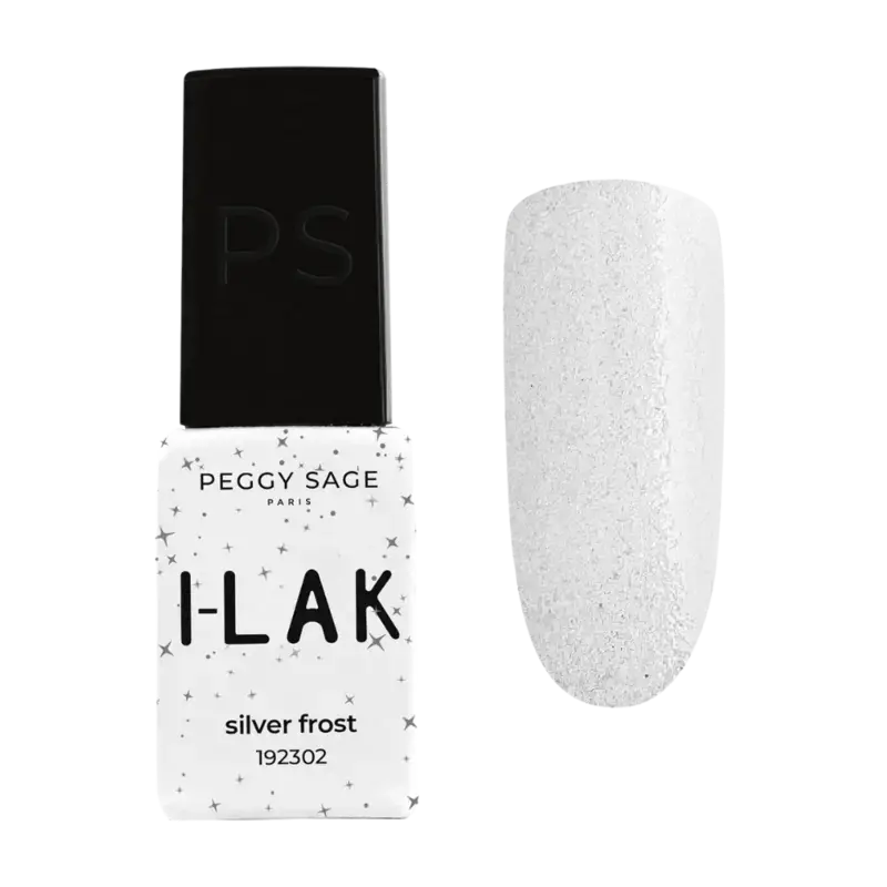 Peggy Sage I-Lak Semi-Permanent Nail Lacquer 5ml Silver Frost Schnäppchen