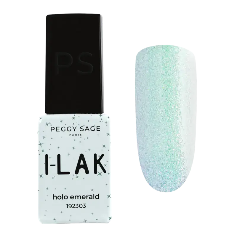 Peggy Sage I-Lak Semi-Permanent Nail Lacquer 5ml Holo Emerald Super-Preis