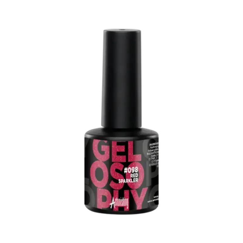 Astonishing Gelosophy 7ml 098 Red Sparkler Top-Seller