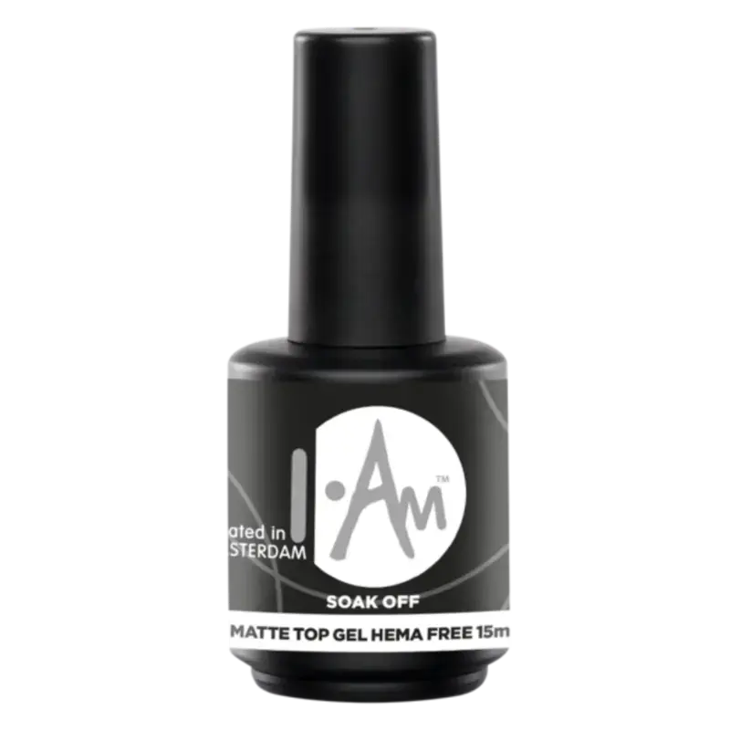 Super-Preis I.Am Soak Off Matte Top Gel Hema Free 15ml