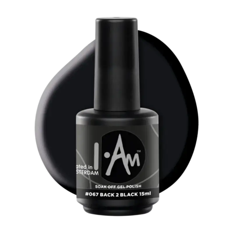 Letzte Chance I.Am Soak Off Gel Polish 15ml 067 Back 2 Black