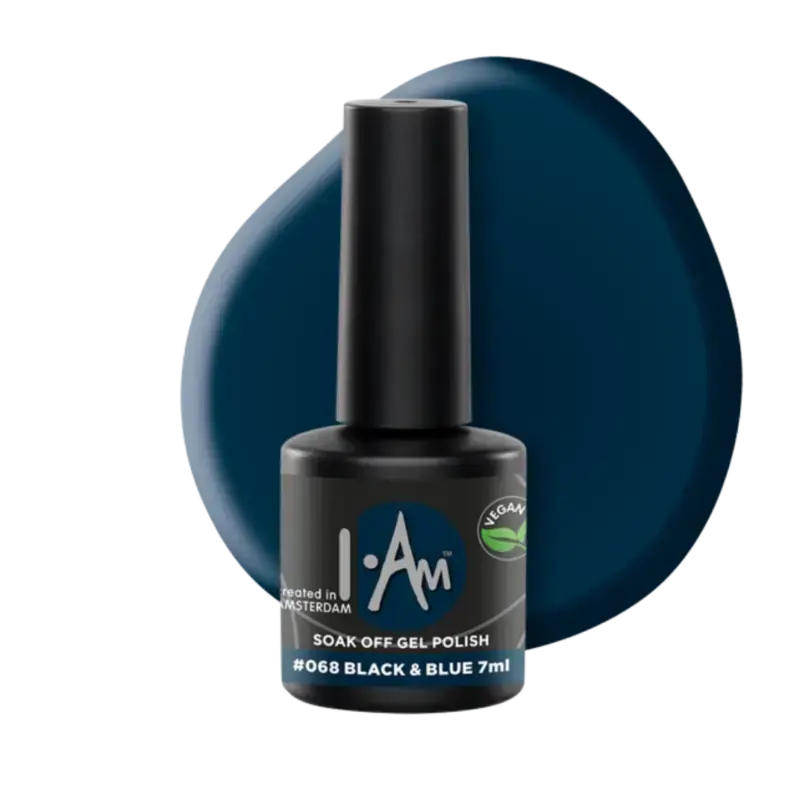 I.Am Soak Off Gel Polish 7ml 068 Black & Blue Expressversand