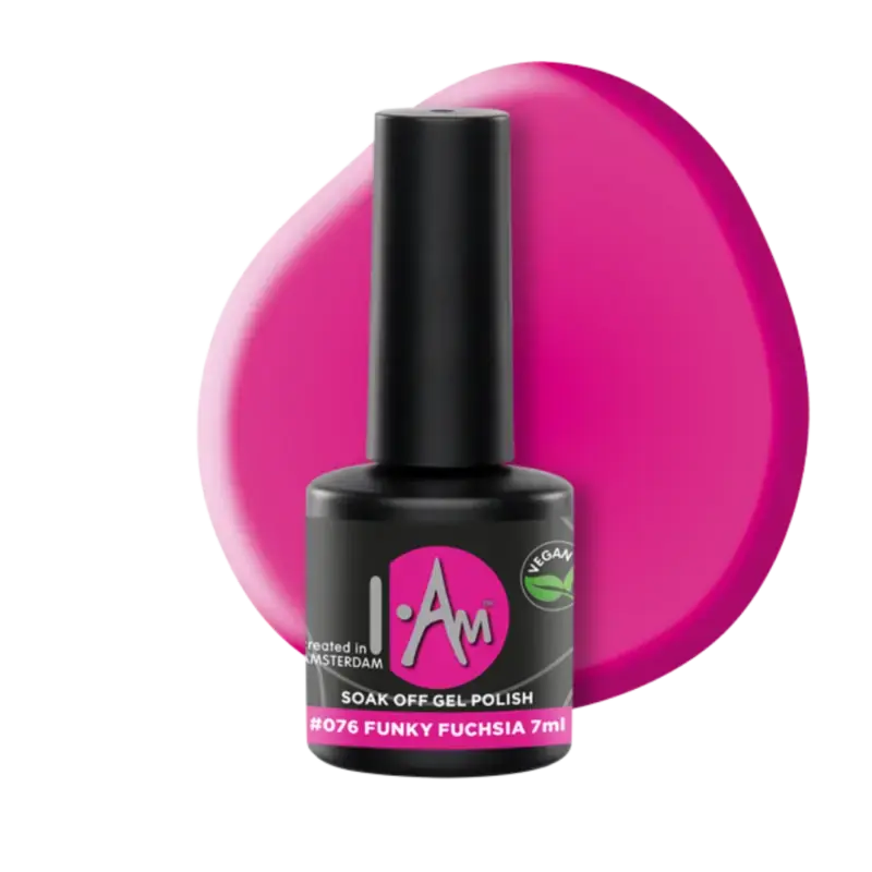 Zertifiziert I.Am Soak Off Gel Polish 7ml 076 Funky Fuchsia