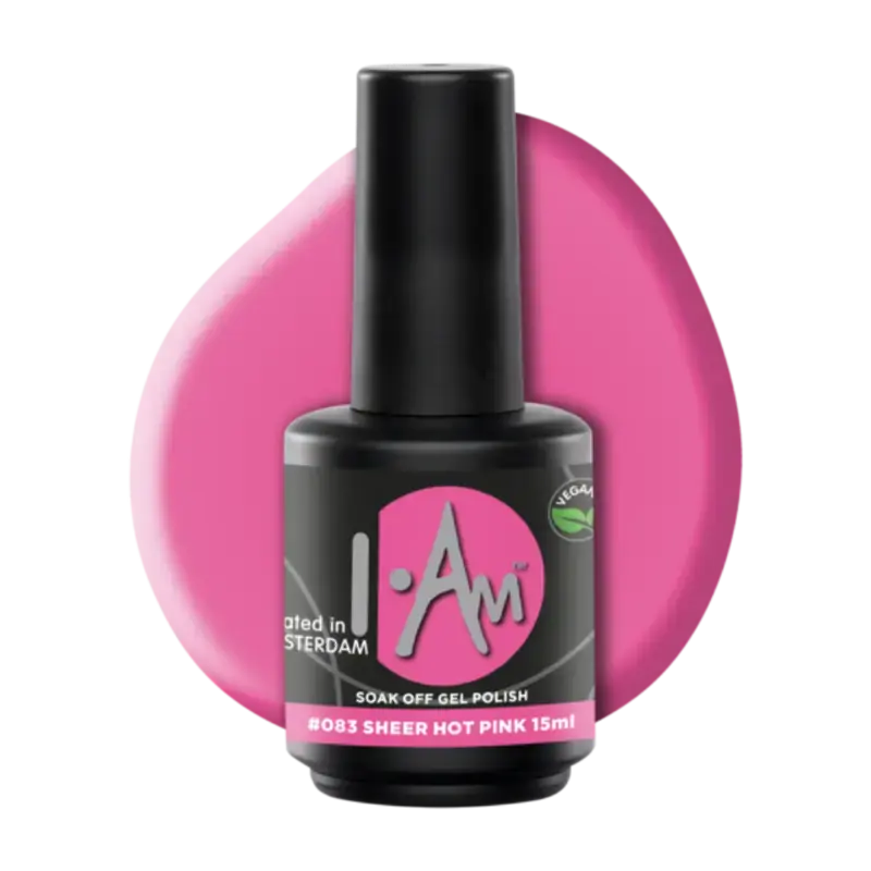 Super-Preis I.Am Soak Off Gel Polish 15ml 083 Sheer Hot Pink