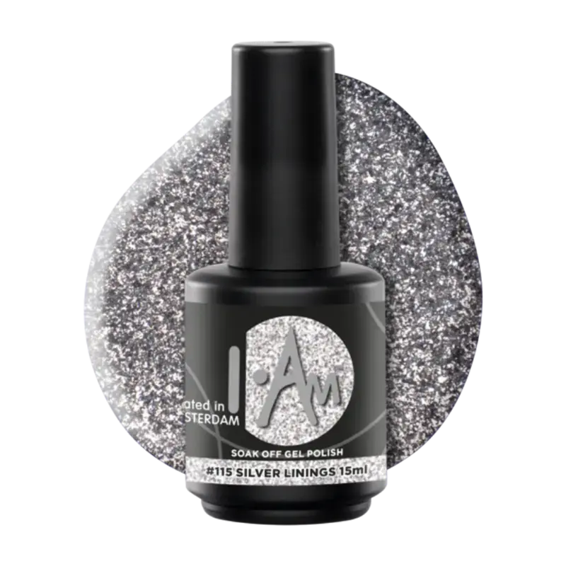 Highlight I.Am Soak Off Gel Polish 15ml 115 Silver Linings