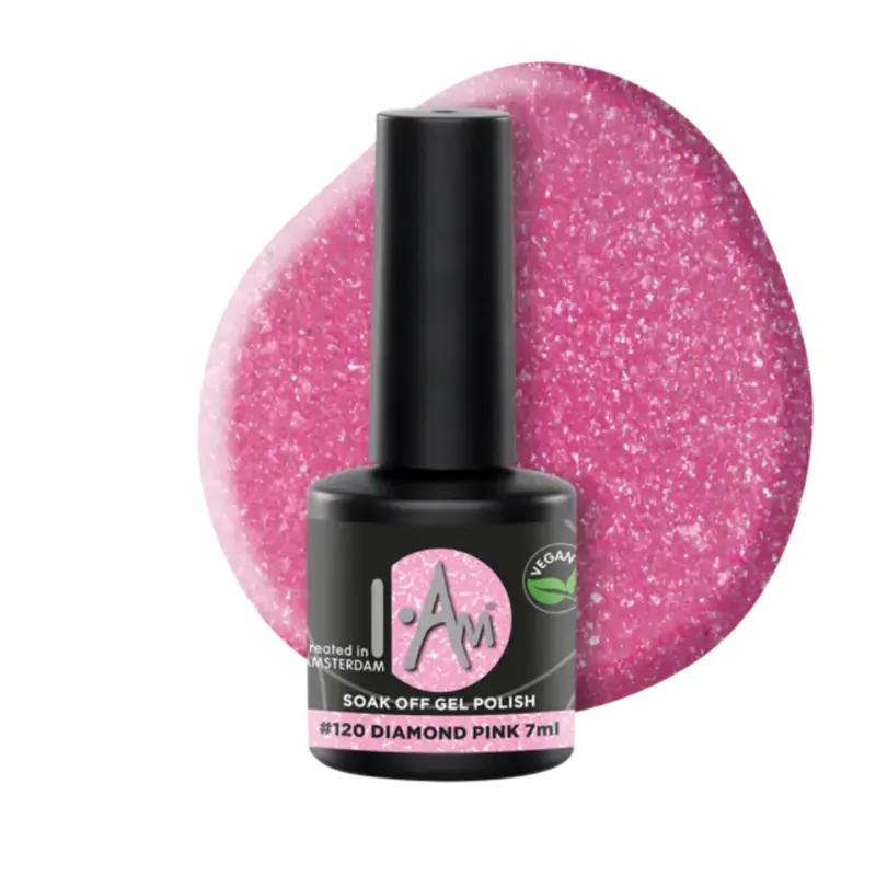 I.Am Soak Off Gel Polish 7ml 120 Diamond Pink Markenprodukt