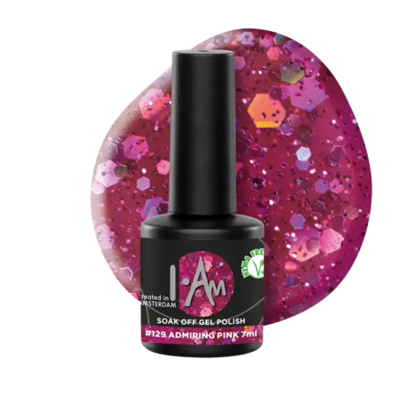 Zertifiziert I.Am Soak Off Gel Polish 7ml 129 Admiring Pink