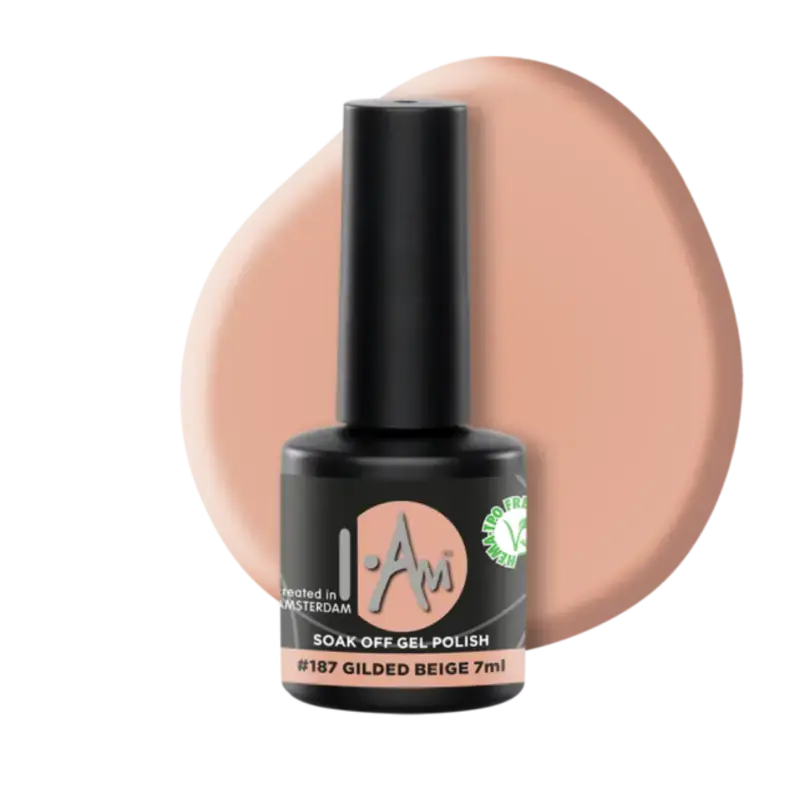 I.Am Soak Off Gel Polish 7ml 187 Gilded Beige Online Kaufen