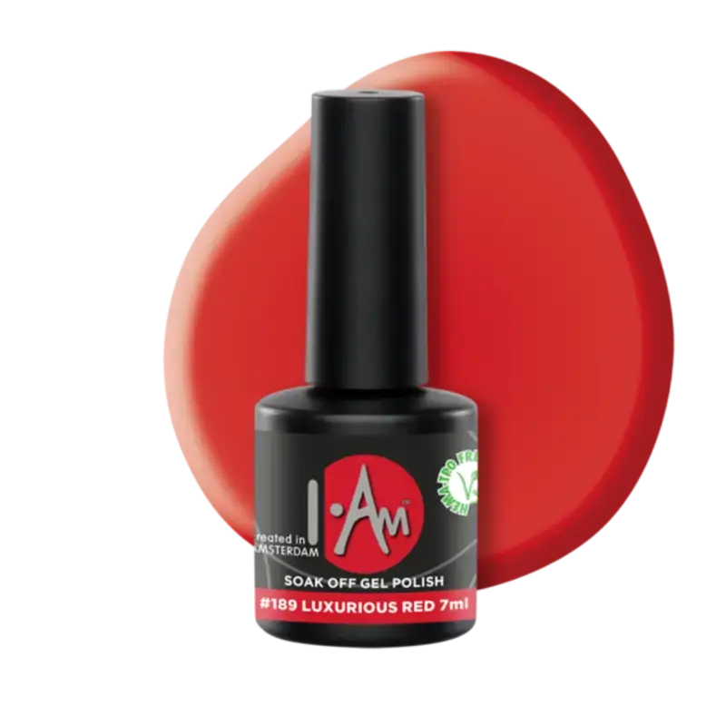 Preisknaller I.Am Soak Off Gel Polish 7ml 189 Luxurous Red