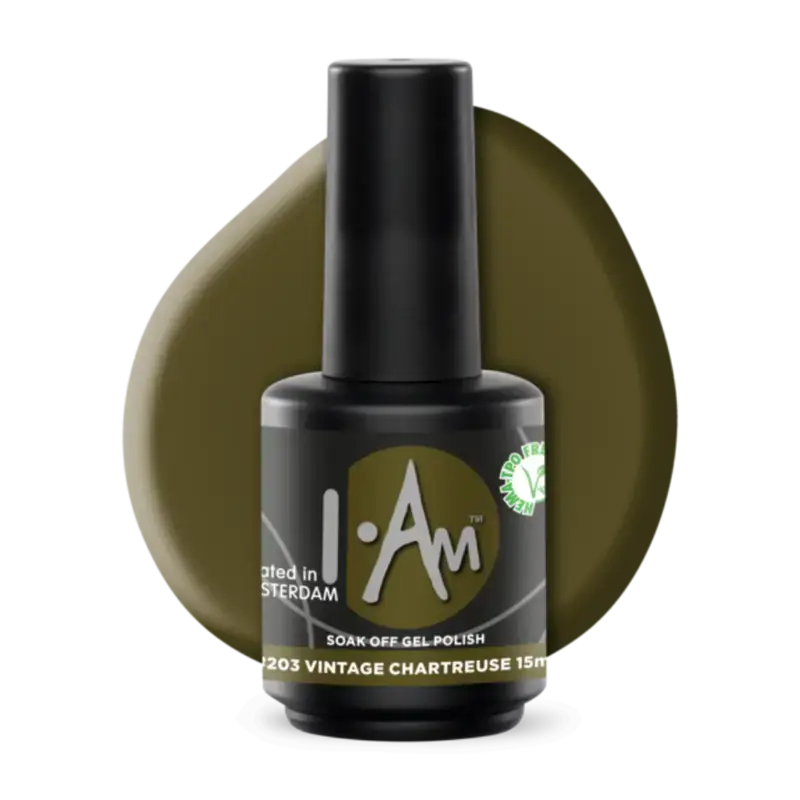 Letzte Chance I.Am Soak Off Gel Polish 15ml 203 Vintage Chartreuse