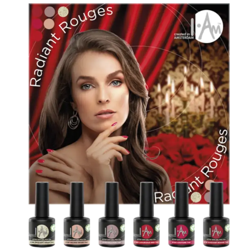Top-Angebot I.Am Soak Off Gel Polish Collection 6pcs Radiant Rouges