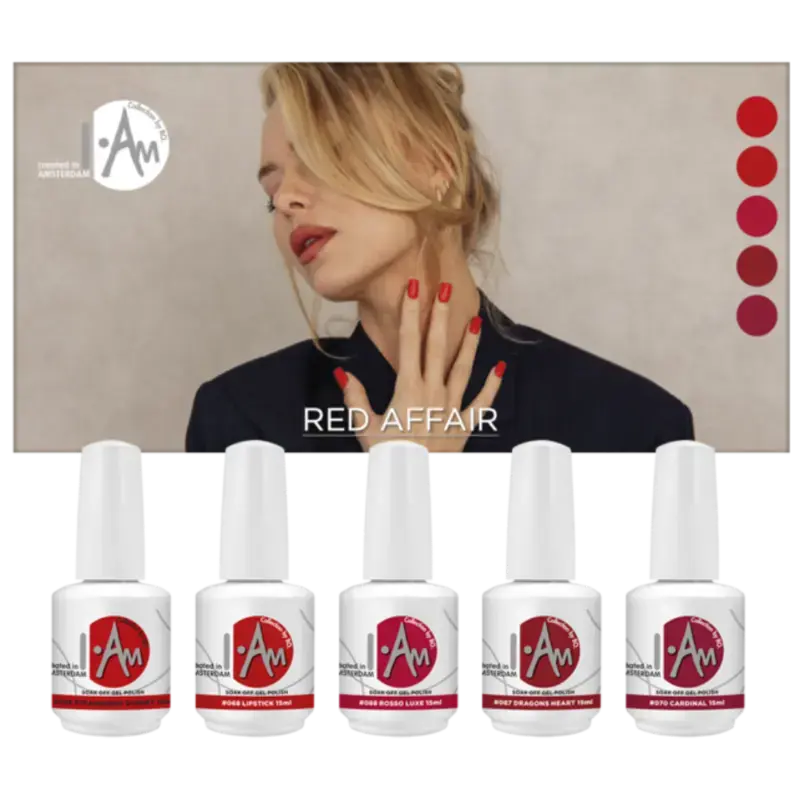 Sonderangebot I.Am By BO. Soak Off Gel Polish Collection Red Affair