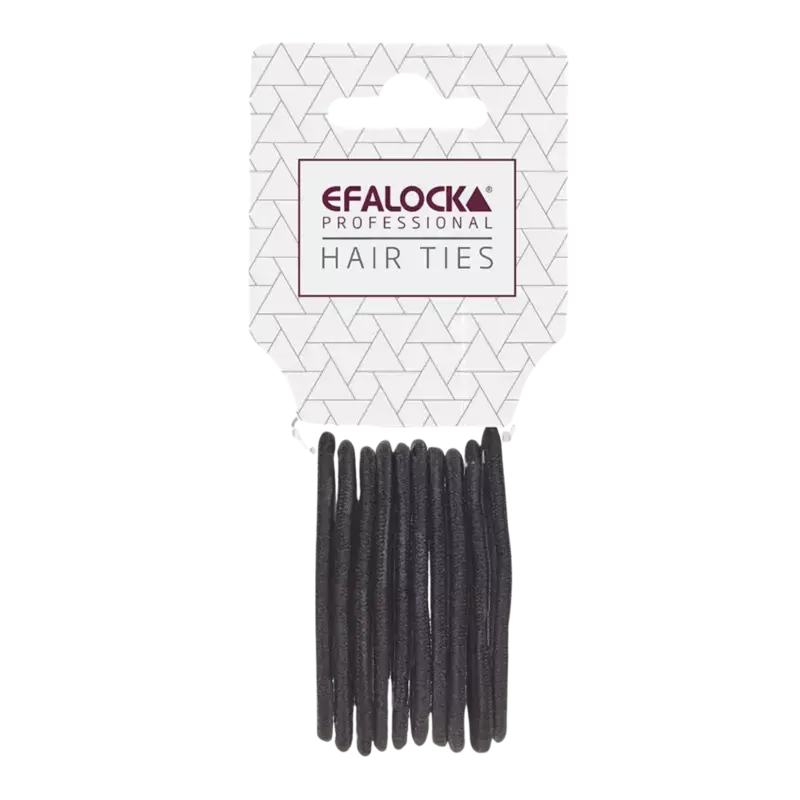 Efalock Haargummi 25mm- 10 Stucks Black Markenprodukt