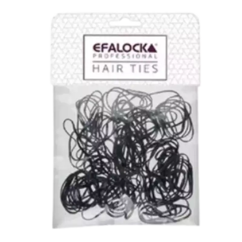 Neue Ware Efalock Rasta-Haargummi Klein - 100 Stuks Black
