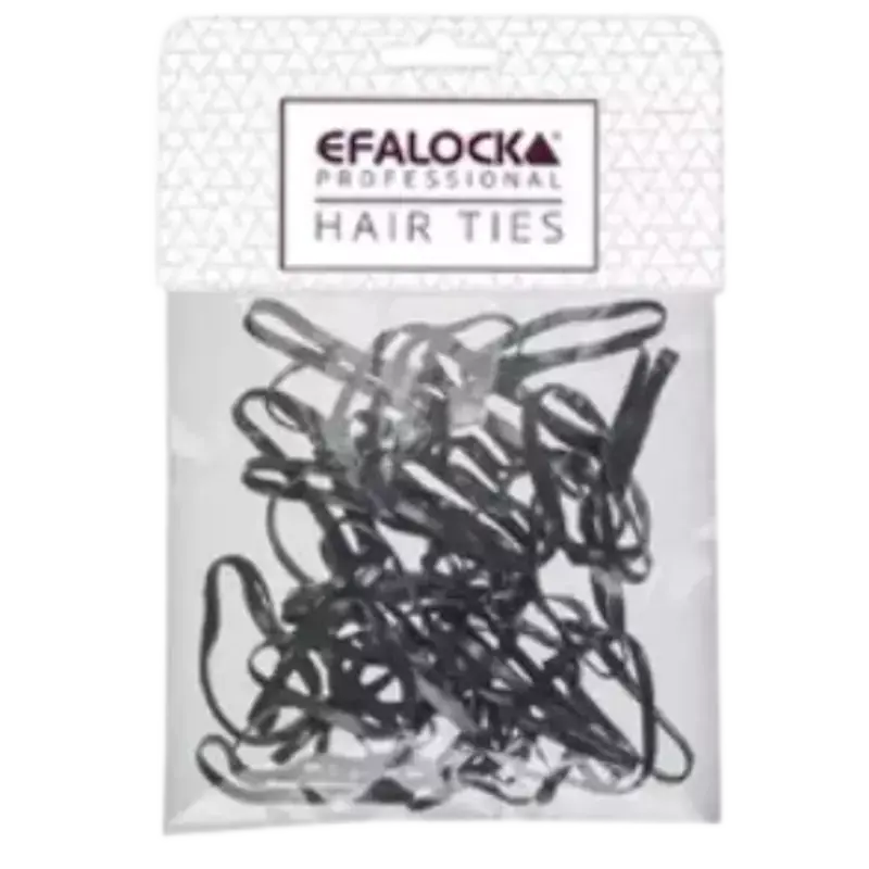Sonderaktion Efalock Rasta Haargummis Dick - 100 Stuks Schwarz
