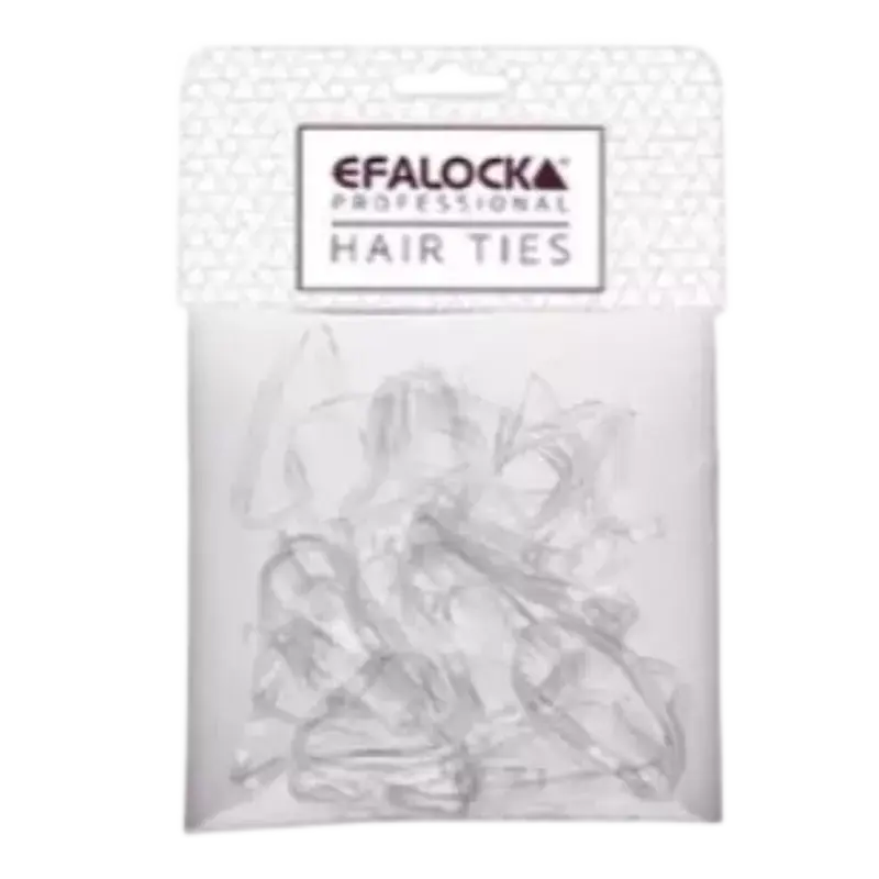 Efalock Rasta Haargummis Dick - 100 Stuks Transparent Top-Seller