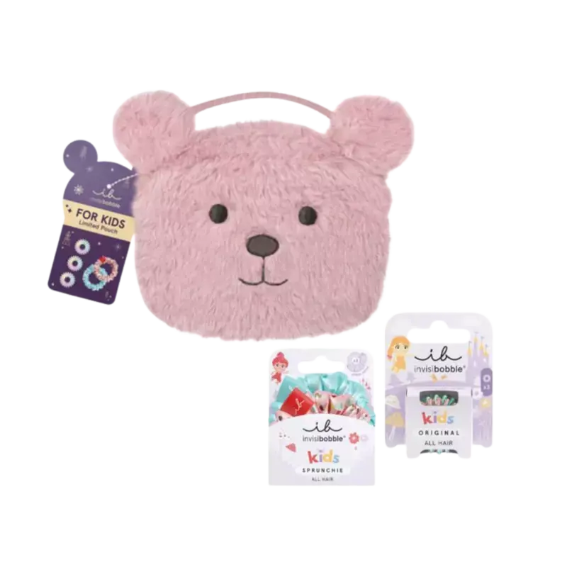 Must-Have Invisibobble Kids Pink Teddy Kids Set