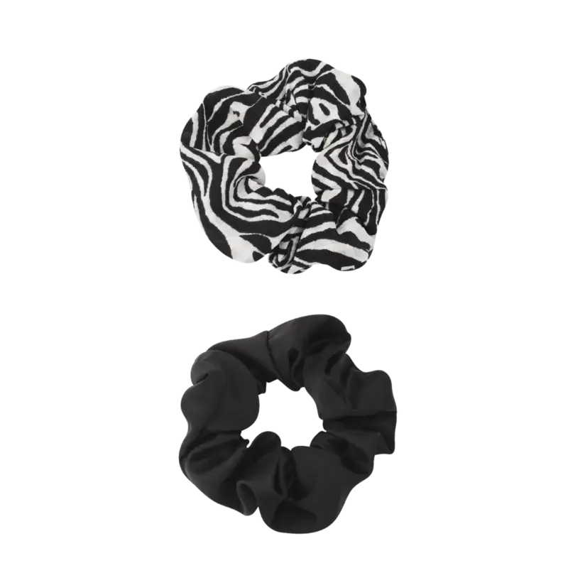 Geprüft Salonline Scrunchie Duo Zebra Black-White