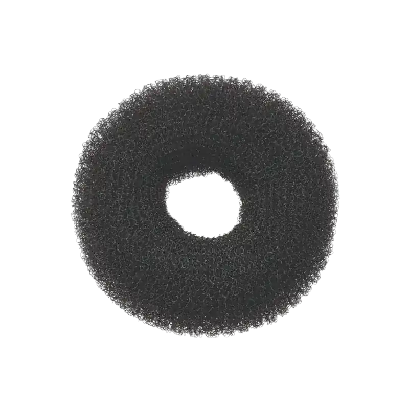 Sibel Bun Ring Nylon Black 9cm Wochenendangebot