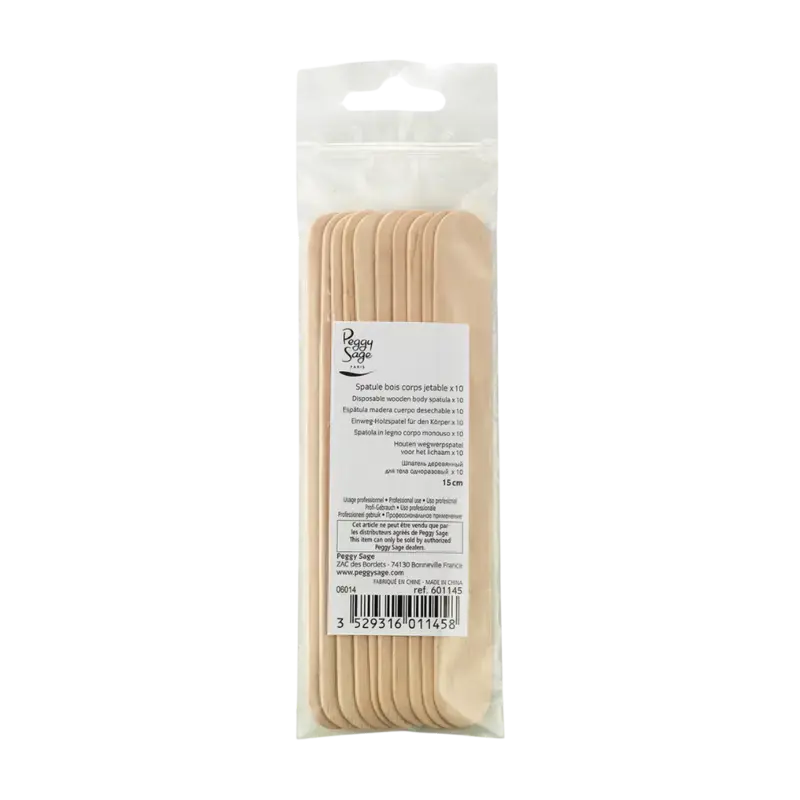Peggy Sage Disposable Wooden Body Spatula 10pcs Preis Gesenkt