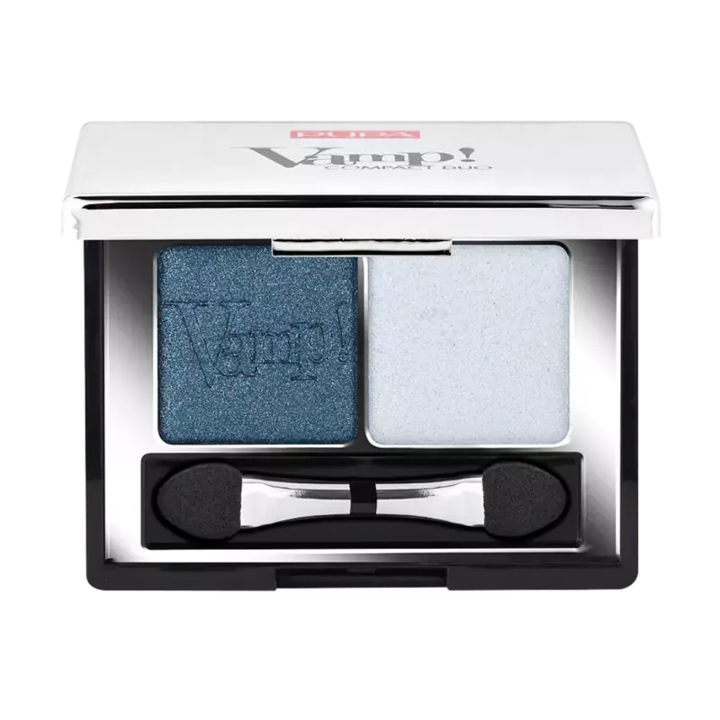 Garantierte Lieferung PUPA Milano Vamp! Compact Duo Eyeshadow 012 - Magnetic Blue