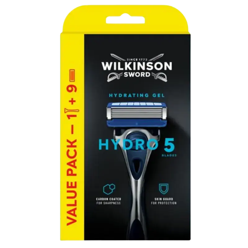Wilkinson Hydro 5 Razor + 9 blades Highlight