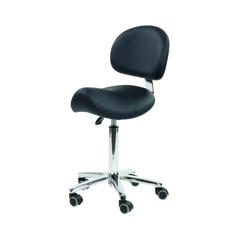 Sibel Felix Cutting Stool With Backrest Felix Black Echt