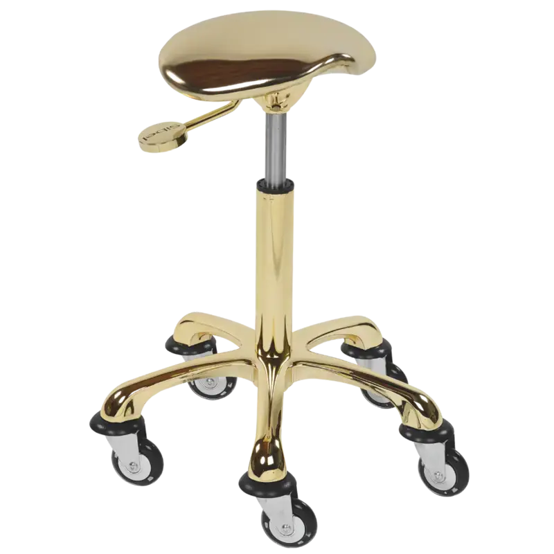 Expressversand Sibel Saddle Stool Rollercoaster Eccentric Gold