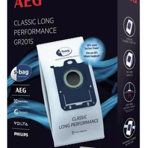 AEG S-Bag Classic Long Performance GR201S Vacuum Cleaner Bags 4 pack Letzte Chance