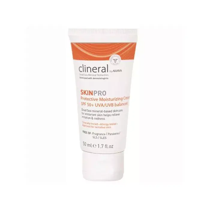 Solange Der Vorrat Reicht Ahava Clineral SKINPRO Protective Moist SPF50 50ml