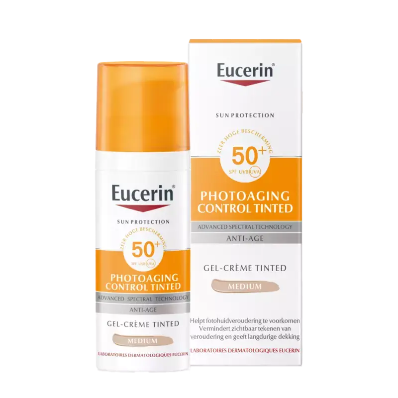 Schnäppchen Eucerin Sun Photoaging Control Gel-Creme Tinted Medium SPF50+ 50ml