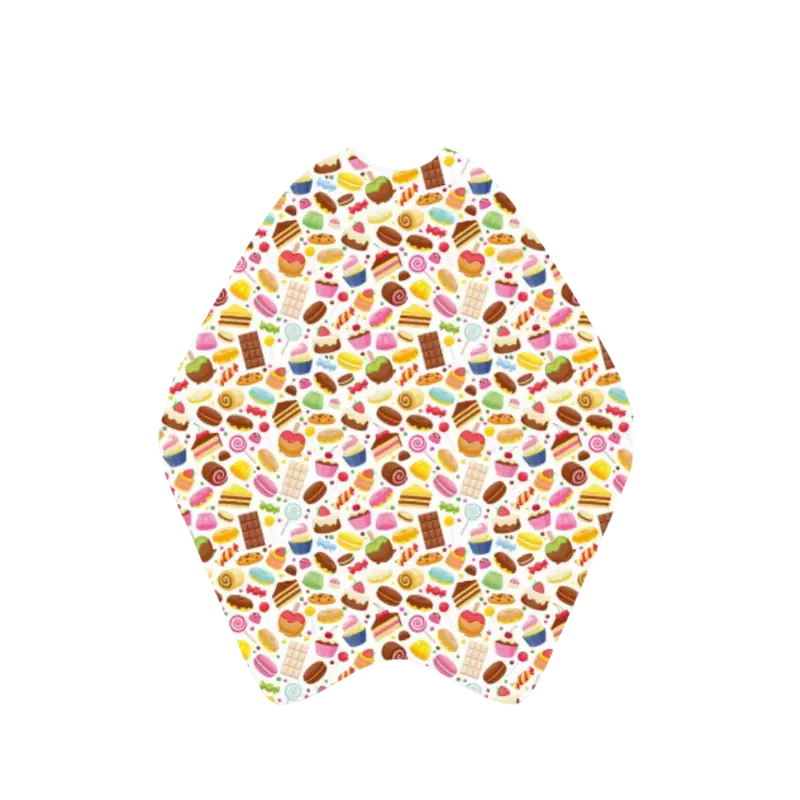 Trend Design BasicKids Haarschneideumhang - Hakenverschluss Candy Print Direkt Vom Hersteller