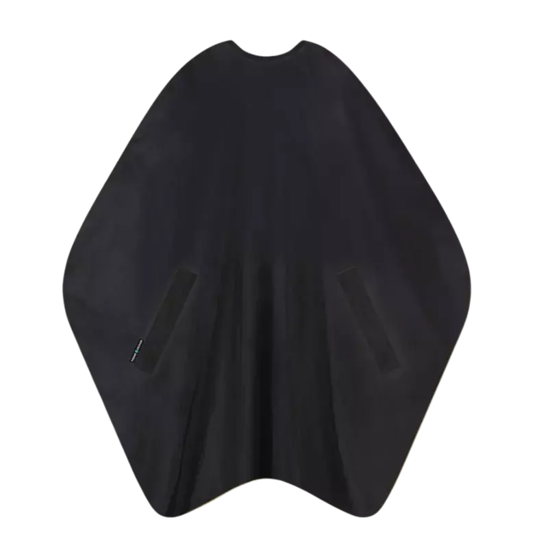 Trend Design NANO Compact Uni Haarschneideumhang - Druckknöpfe Schwarz Neue Kollektion