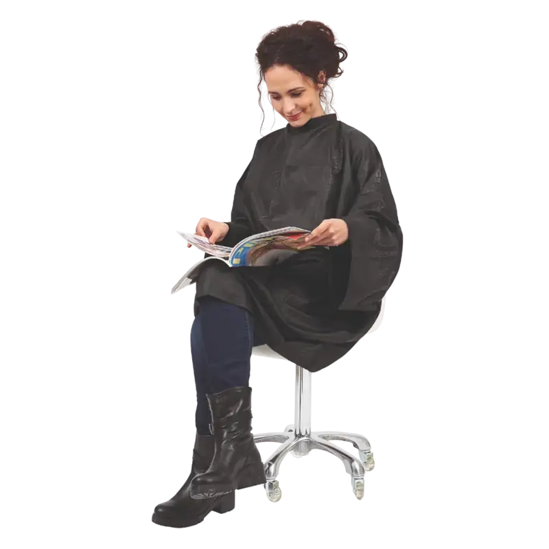 Zertifiziert Sibel Cutting Cape Boa Embossed Black