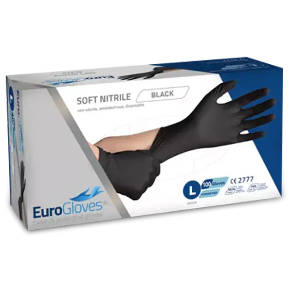 Eurogloves Soft-Nitril-Handschuhe - Schwarz - 100 Stk Large Jetzt Kaufen
