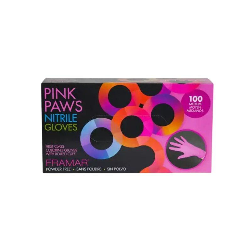 Preisknaller Framar Pink Paws Nitrile Gloves 100st Small