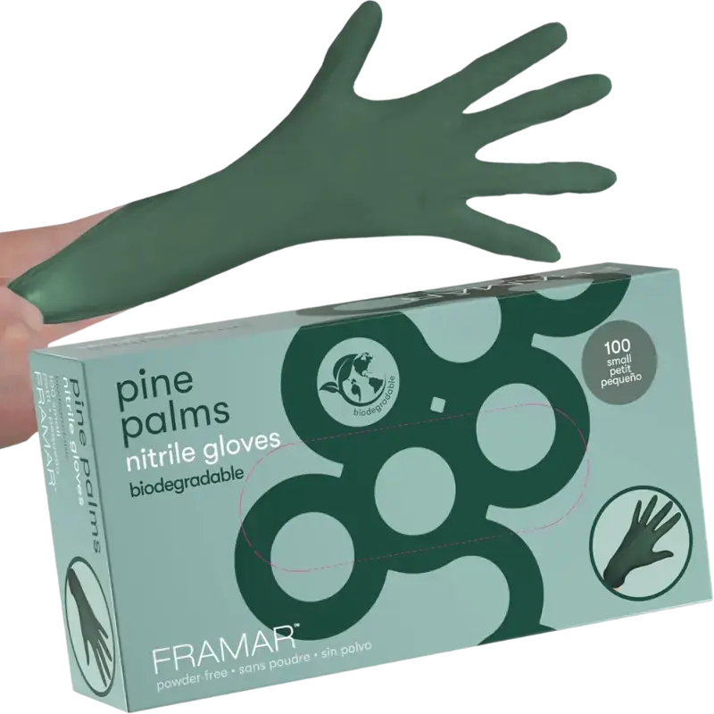 Framar Pine Palms Nitrile Gloves 100pcs Small Neue Kollektion