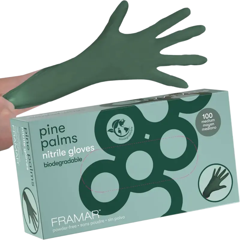 Bestseller Framar Pine Palms Nitrile Gloves 100pcs Medium