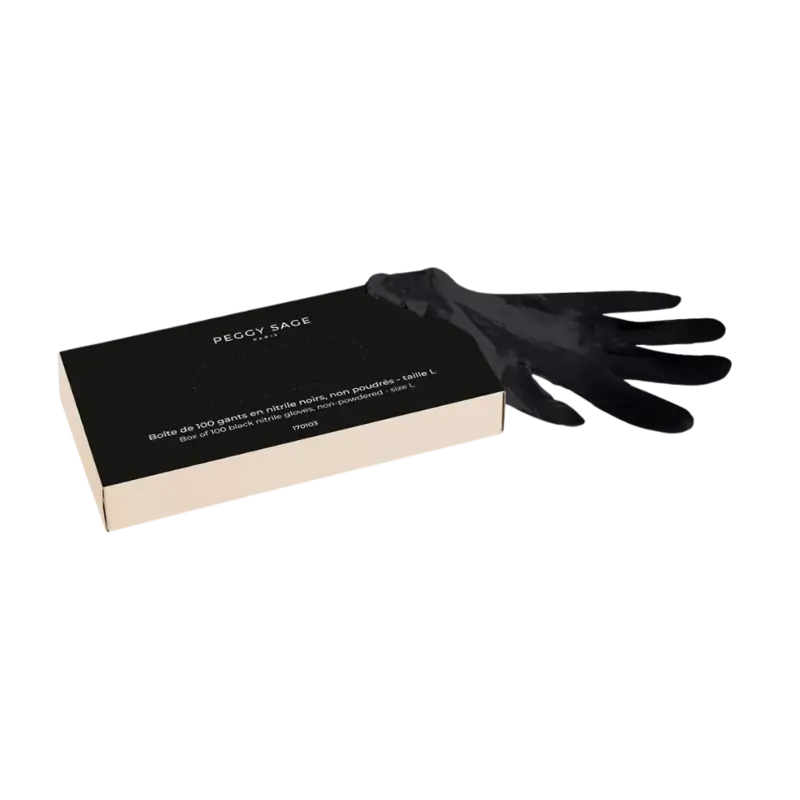 Peggy Sage Nitrile Gloves Black 100pcs Large Heißes Angebot