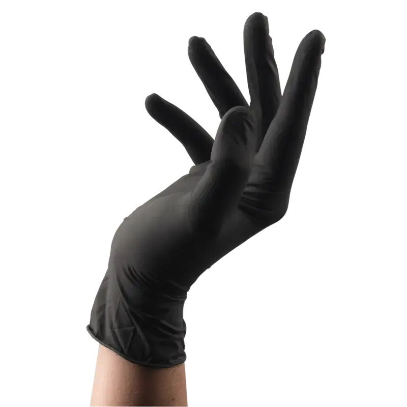 Saisonangebot Sibel Gloves Disposable Latex Black 100pcs Medium
