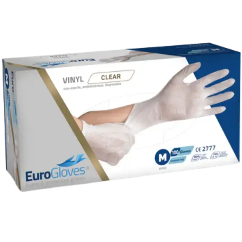 Beliebt Eurogloves Vinyl Gloves - White - 100pcs Medium