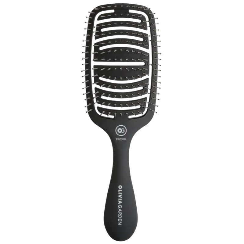 Versand Am Gleichen Tag Olivia Garden Essential Care Flex Matt Black Thick Hair