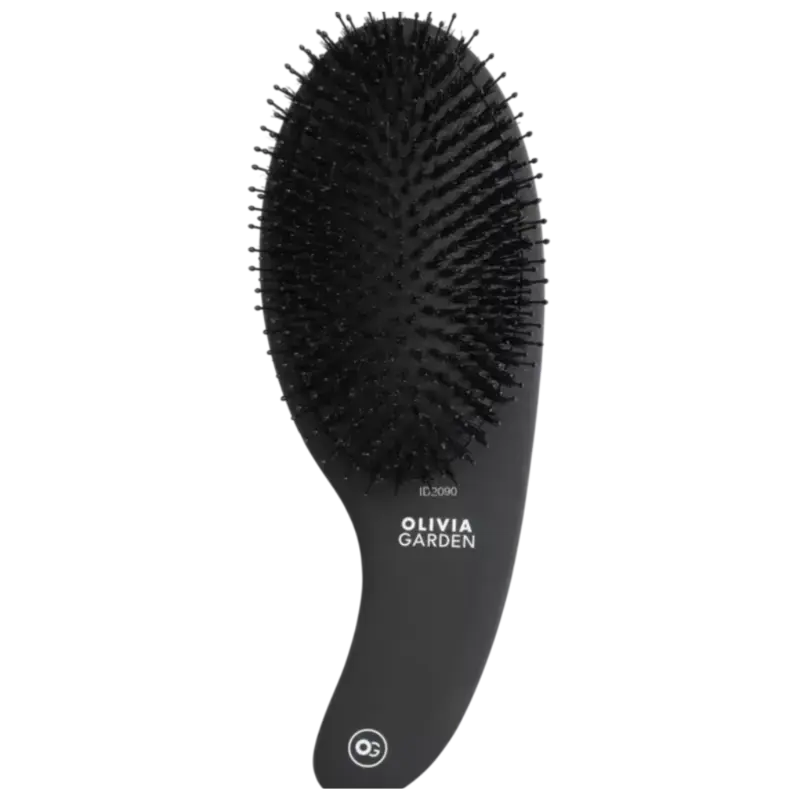 Olivia Garden Expert Boar & Nylon Bristles Care & Style Matt Black Begrenztes Angebot