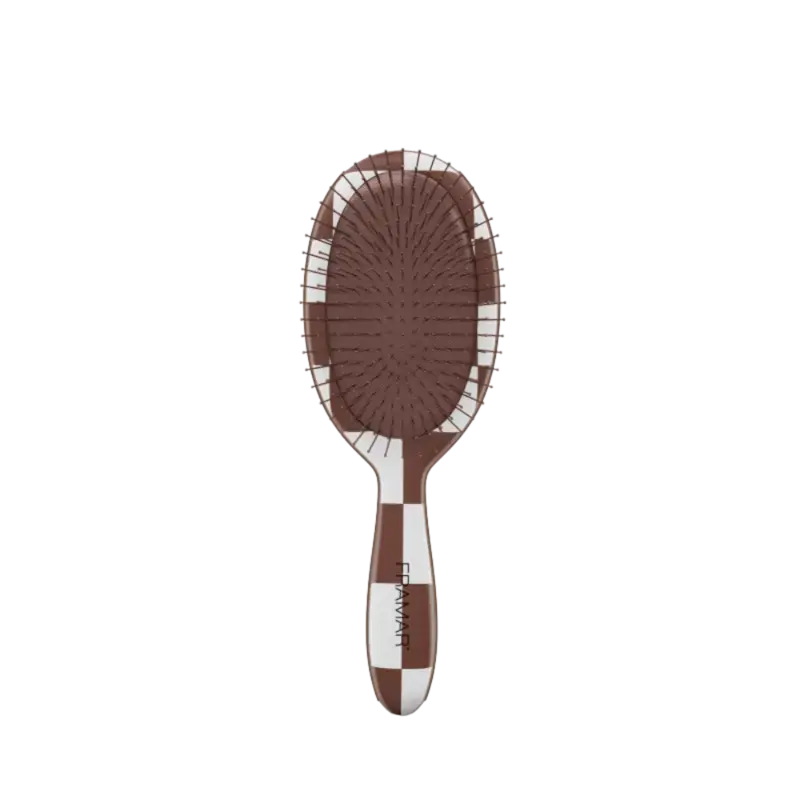 Billig Framar Detangle Brush Checked Out Chocolate