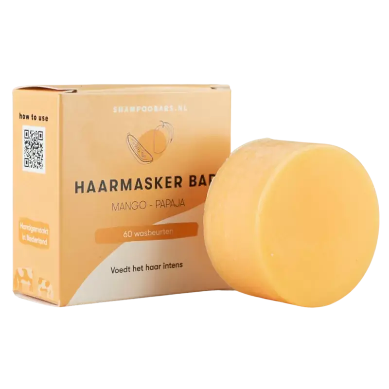 Abverkauf Shampoobars Haarmasker Bar 45g Mango - Papaja